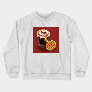 Coffee Cafe Vintage Retro French Press Established Crewneck Sweatshirt